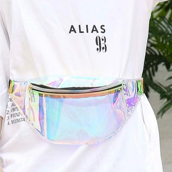 Holographic fanny pack waist belt bag - Picture 5 of 8